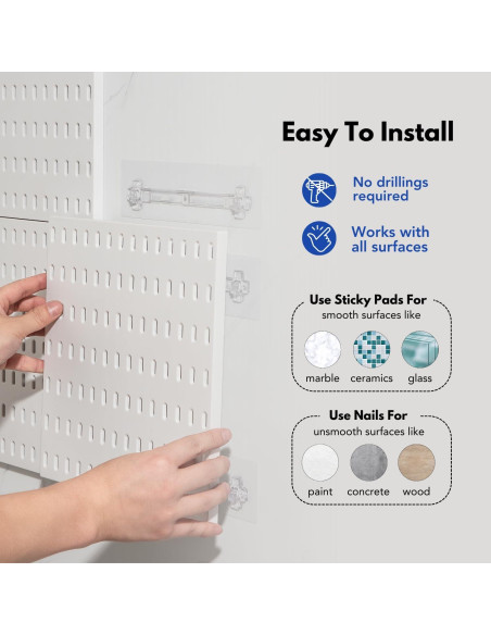 Kit de Tableros de Perforación Keepo Blanco 55.88x55.88 cm Kit de Tableros de Perforación Keepo Blanco 55.88x55.88 cm