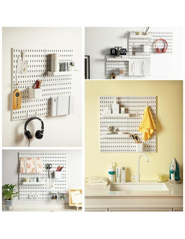 Kit de Tableros de Perforación Keepo Blanco 55.88x55.88 cm