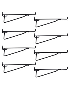 8 Ganchos de Metal para Estantes de Tablero Perforado KeaJuidy