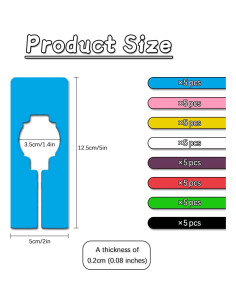 Divisores de Closet Colgantes MaehSab 40 Pcs Multicolor 2