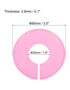 Divisores de Ropa PATIKIL Paquete de 20 Separadores Rosa 2