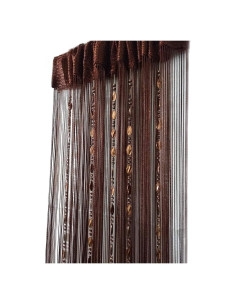 Cortina de Cuerda Decorativa Ave Split 100x200cm Café