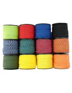 Cuerda de Nylon Trenzada 3mm 164ft Vivianbuy Verde Militar