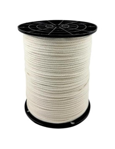 Cuerda de Algodón Reforzada 1/8" (6.4mm) 1000 pies - Natural