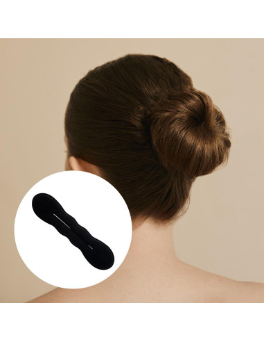 2 Esponjas Hacer Moño BEIQIYA - Accesorios Cabello Negro
