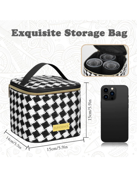 Juego de Rulos Autoadhesivos Sungenol 18 Piezas - 3 Tamaños