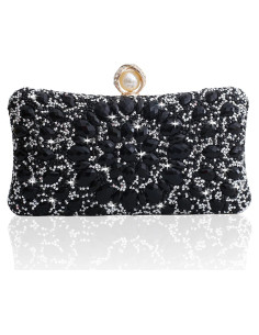 Bolso de Noche Clutch YAPAIOU con Rhinestones para Mujeres