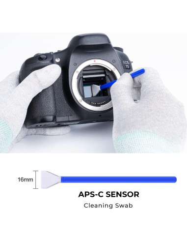 K&F Concept Kit de Limpieza de Sensor DSLR 24mm + 20ml Líquido