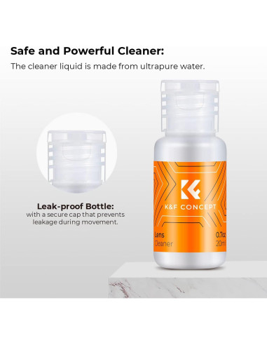 K&F Concept Kit de Limpieza de Sensor DSLR 24mm + 20ml Líquido