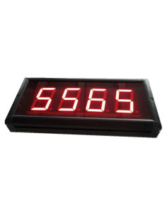 Contador LED AZOOU 3" Rojo con Control IR y 4 Dígitos