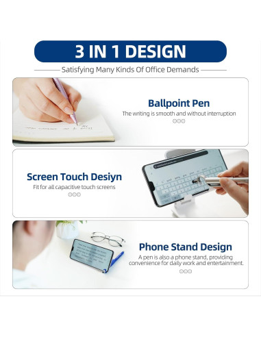 10 Bolígrafos Motivacionales Haiyunfei con Soporte para Teléfono