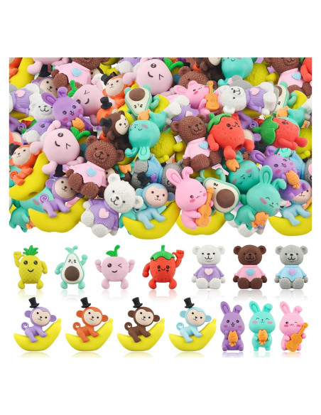 30 Gomas de Borrar Animales Inn Diary - Divertidas y 3D