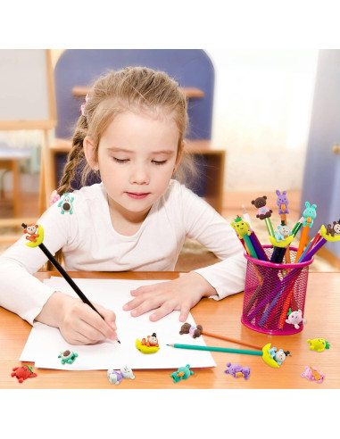 30 Gomas de Borrar Animales Inn Diary - Divertidas y 3D