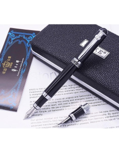 Pluma Fuente Duke D2 Negra con Punta Intercambiable Set Regalo 2