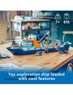 LEGO Barco Explorador Ártico 60368 con Helicóptero y Orca 2