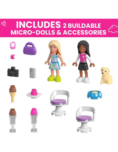 Set de Construcción Mega Barbie Convertible y Puesto de Helados