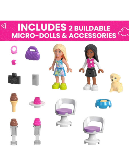 Set de Construcción Mega Barbie Convertible y Puesto de Helados Set de Construcción Mega Barbie Convertible y Puesto de Helados
