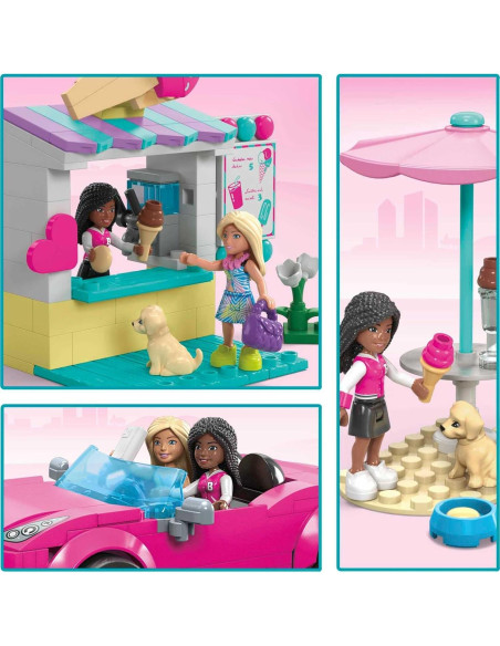Set de Construcción Mega Barbie Convertible y Puesto de Helados Set de Construcción Mega Barbie Convertible y Puesto de Helados