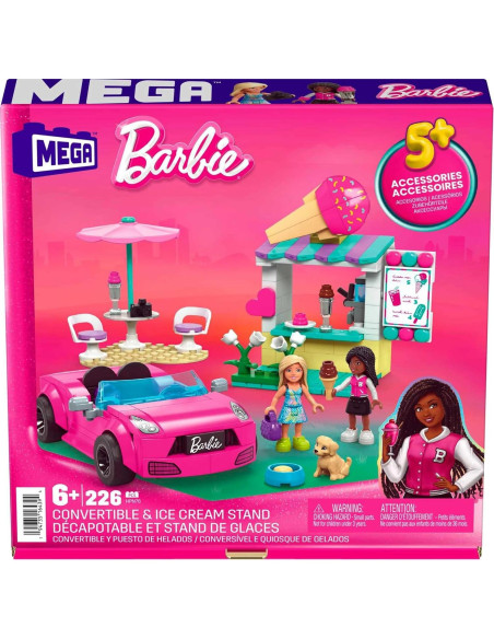 Set de Construcción Mega Barbie Convertible y Puesto de Helados Set de Construcción Mega Barbie Convertible y Puesto de Helados