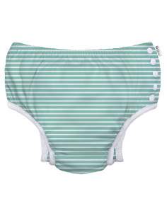 Pañal de Natación Eco Snap Green Sprouts 4T Rayas Menta