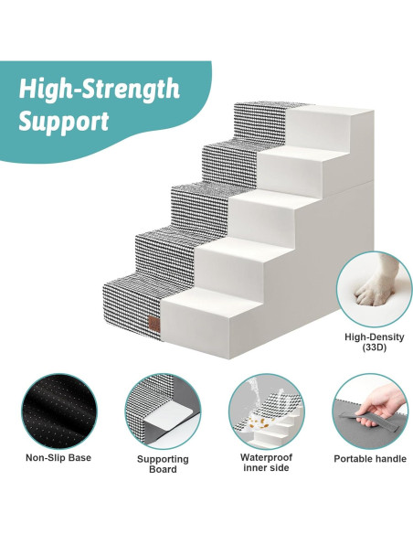 Escaleras para Perros COZY KISS 5 Niveles 75x50x60 cm Antideslizantes