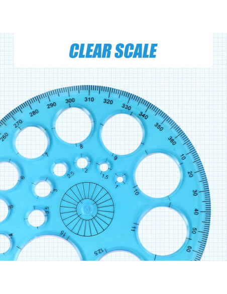 Plantillas Circulares para Dibujar PKRFCJ - Set de 3 Piezas Plantillas Circulares para Dibujar PKRFCJ - Set de 3 Piezas