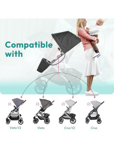 Cubierta de Lluvia UPPAbaby Vista/Cruz - Protección Completa 2