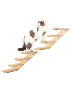 Estantes para Gatos PELUOMOZ 2PCS Montaje Pared 4 Pasos