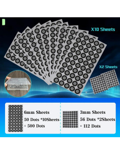 612 Pcs Marcadores de Escaneo 3D Mtuiewo - Alta Reflectividad 2