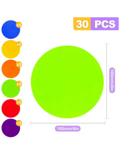 30 Marcadores de Puntos de Poliéster ZeriLion 10.16 cm Multicolor 2