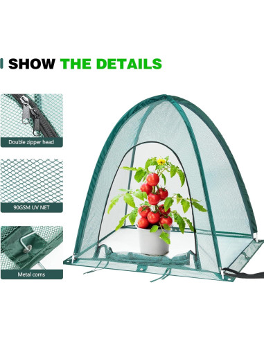 Cubierta de Malla para Plantas Toboom Garden 91x91cm - Protección UV y Animales