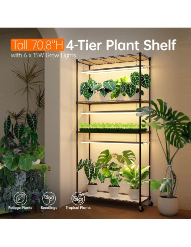 Estante para Plantas Bstrip con Luz de Crecimiento 180cm