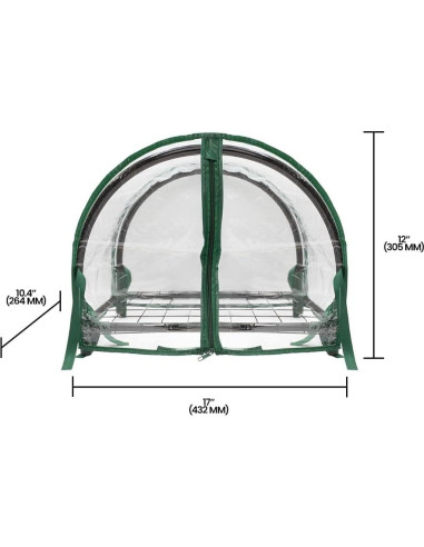 Invernadero Mini Zenport SH3270-12.5 con Estante Elevado