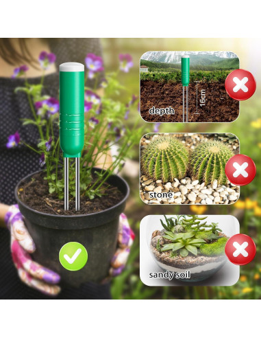 Medidor de Humedad del Suelo VINGNUT Sensor IPX5