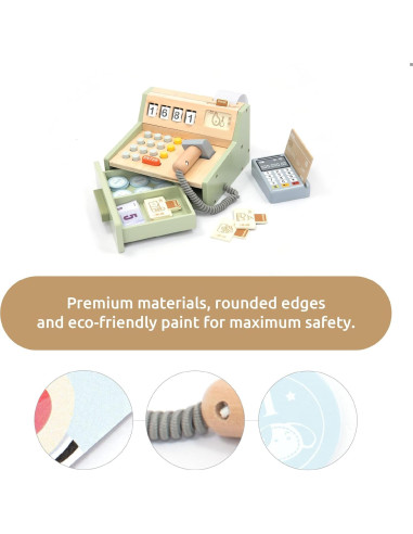 Registro de Caja de Madera UMU para Niños - 35 Piezas