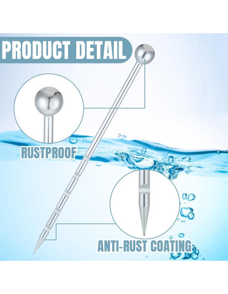 Sonda de Muestreo de Suelo 35 cm Acero Inoxidable Therwen