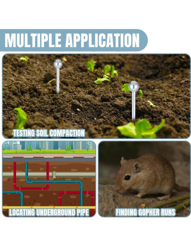 Sonda de Muestreo de Suelo 35 cm Acero Inoxidable Therwen