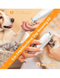 Recortadora de Patas y Uñas de Perro AIERSA Eléctrica 2 en 1 2