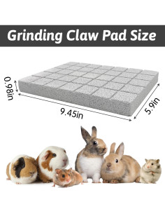 Almohadillas para Rascar Conejos Hamiledyi - 4 Piezas de Piedra Lava 2