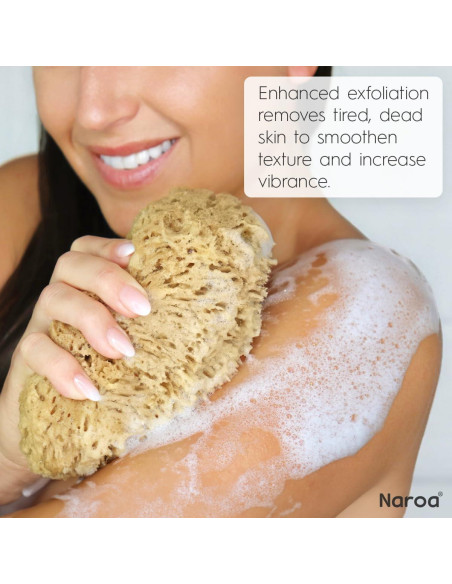 Esponja Natural Exfoliante Naroa Pequeña Sin Plástico