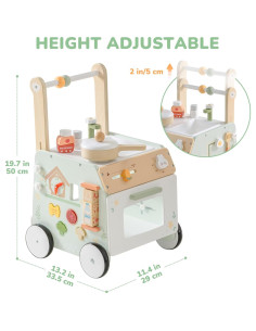 Andador para Bebés ROBOTIME con Actividades, Ajustable, 10+ Meses 2