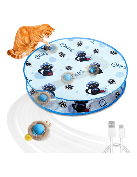 Juguete Interactivo para Gatos Hyfico Bola en Movimiento 15x10cm Juguete Interactivo para Gatos Hyfico Bola en Movimiento 15x10cm