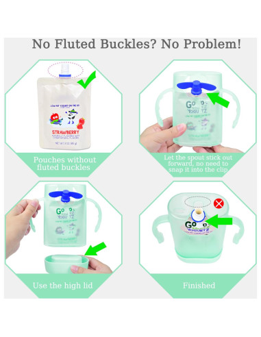 Soporte de Bolsa de Compresión MOMUSE Verde para Bebés