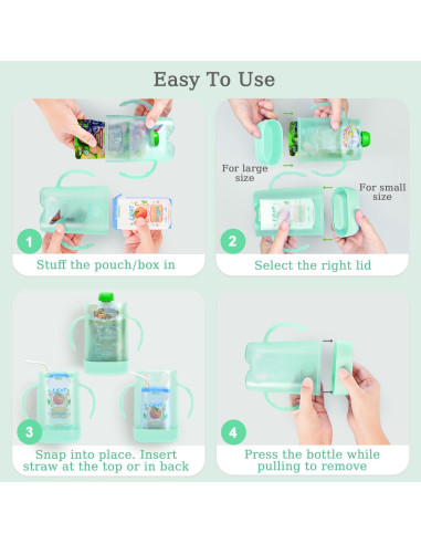 Soporte de Bolsa de Compresión MOMUSE Verde para Bebés