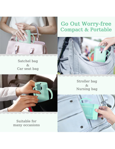 Soporte de Bolsa de Compresión MOMUSE Verde para Bebés