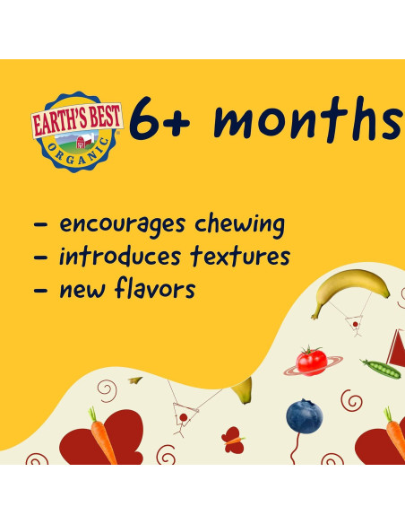 Pouches de Comida para Bebés Earth's Best 99.22g Batata Remolacha