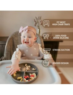 Platos de Succión Moonkie 2 Pcs Silicona Libre de BPA 2