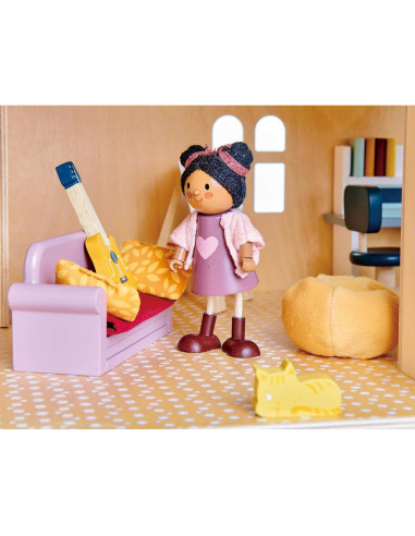 Muebles de Estudio Tender Leaf Toys para Casa de Muñecas 23 Pcs