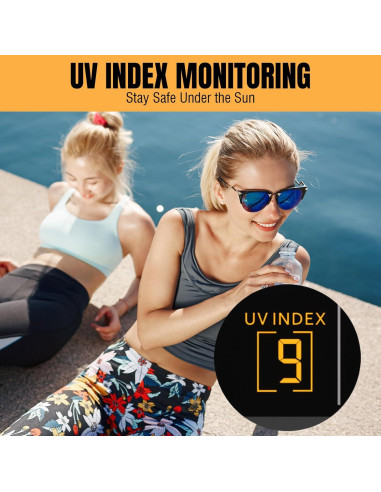 Estación Meteorológica Raddy UV-6 con Pantalla de 6" y Sensor Exterior