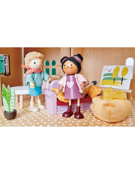 Muebles de Estudio Tender Leaf Toys para Casa de Muñecas 23 Pcs